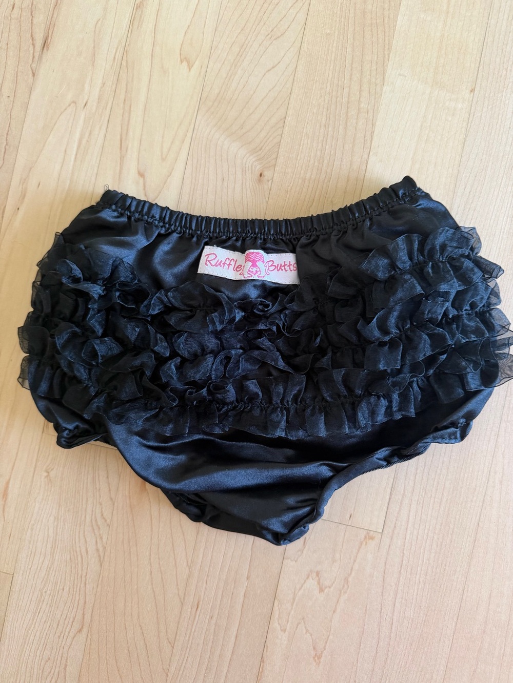 Satin Ruffle Party Dress - Picture 7 of 8